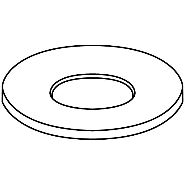 Drop Out Ring - 27.5x1.3cm - Opening: 17cm - Fusing Mould