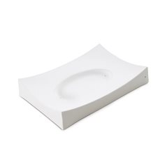 Rectangular Slumper Oval Base - 23x15.5x3.9cm - Base: 12x6.5cm